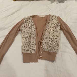 Anthropologie sequence sweater in pink